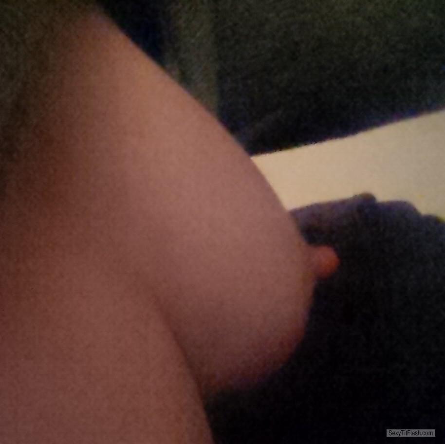 Tit Flash: My Small Tits (Selfie) - Topless JuicyJenny from United Kingdom
